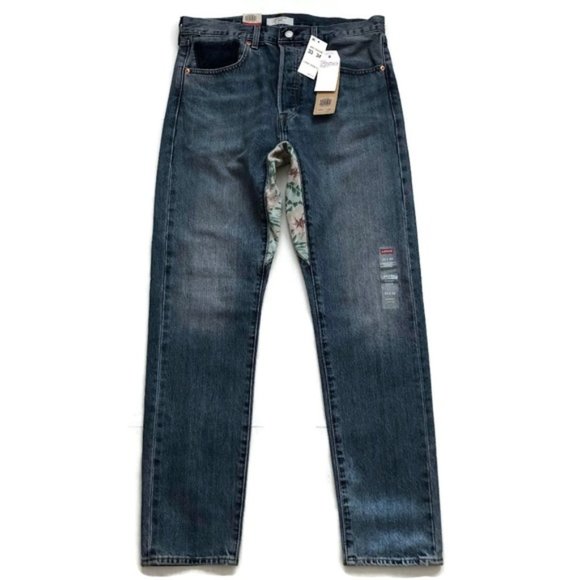 Levi's Altered Jeans Gusset Taper Cropped Button - Picture 2 of 7